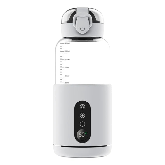 Portable Water Warmer for Baby Formula 300ml Precise Temperature