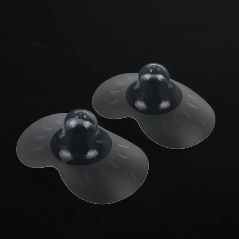 2Pcs Clear Silicone Nipple Breastfeeding Protectors for Feeding Mothers
