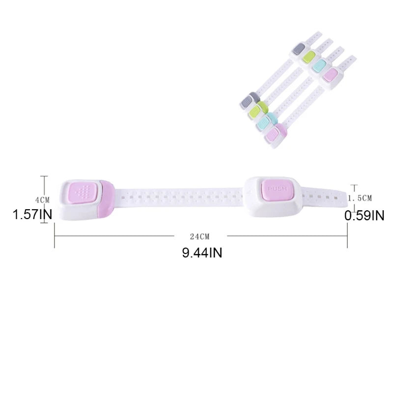Baby Safety Lock Child-Proof Safety Strap Locks for Oven Trash Can No Drilling