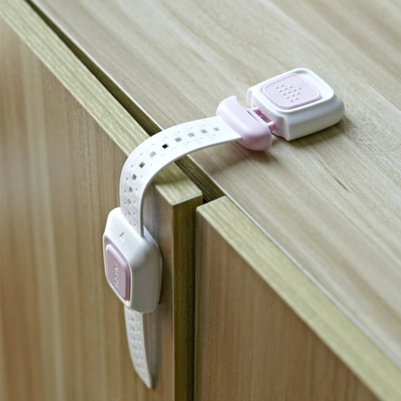Baby Safety Lock Child-Proof Safety Strap Locks for Oven Trash Can No Drilling