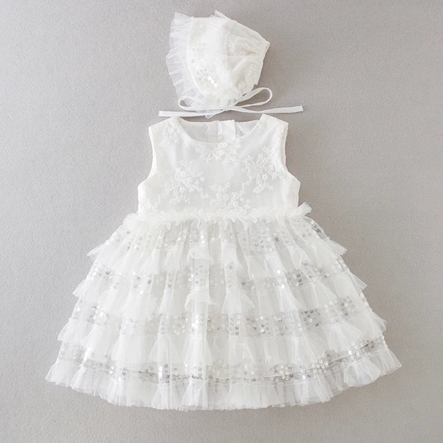 Summer New Baby Girl Dress Big Bow Baptism Dress for Girls First Year Birthday Party Wedding Dress Baby Clothes Tutu Fluffy Gown