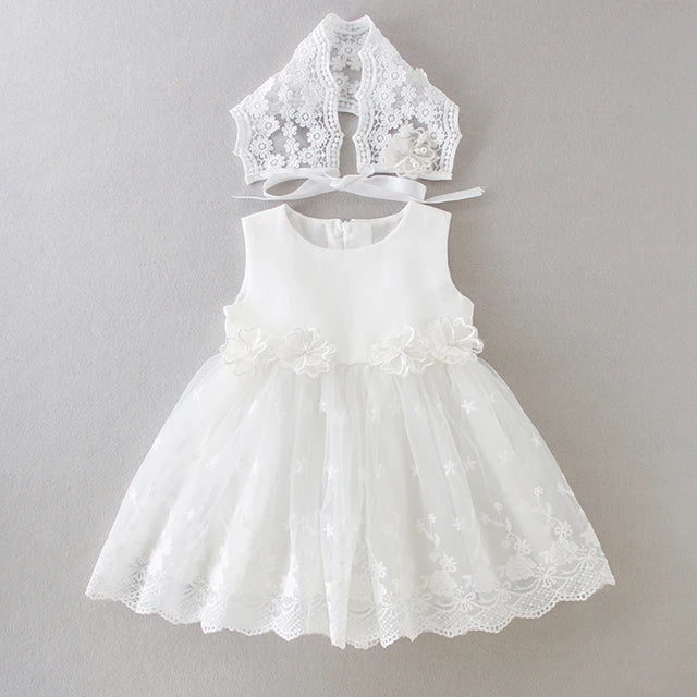 Summer New Baby Girl Dress Big Bow Baptism Dress for Girls First Year Birthday Party Wedding Dress Baby Clothes Tutu Fluffy Gown
