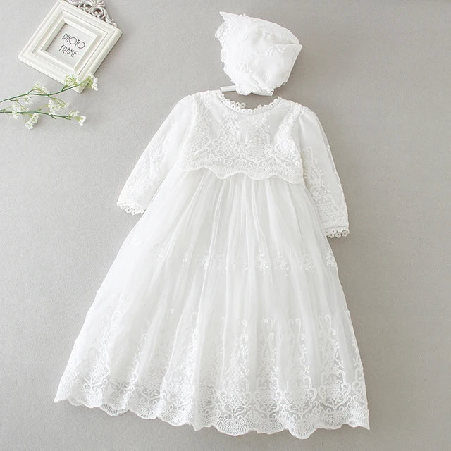 Summer New Baby Girl Dress Big Bow Baptism Dress for Girls First Year Birthday Party Wedding Dress Baby Clothes Tutu Fluffy Gown