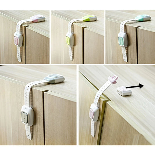 Baby Safety Lock Child-Proof Safety Strap Locks for Oven Trash Can No Drilling